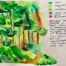 Mein Kursprojekt: Aquarellreiseheft. Projekt z dziedziny Trad, c, jna ilustracja, Malowanie akwarelą,  R, sunek architektoniczn i Sketchbook użytkownika Svetlana - 25.08.2021
