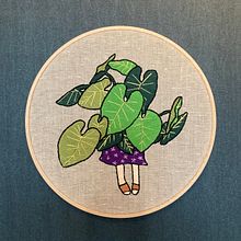 Meu projeto do curso: Introdução ao bordado botânico. Embroider project by Rosana Conte - 08.25.2021