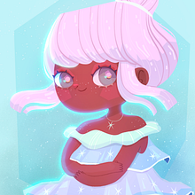 Segunda menina de inverno. Traditional illustration project by Brenda Bossato - 08.25.2021