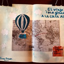 Mi Proyecto del curso: Cuaderno artístico para viajes imaginario a la Casa Azul. Un projet de Beaux Arts, Créativité, Dessin , et Carnet de croquis de Safinaz Osman - 09.09.2021