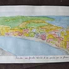Mon projet du cours : Carnet de voyage à l’aquarelle. Traditional illustration, Watercolor Painting, Architectural Illustration, and Sketchbook project by ocath - 08.25.2021