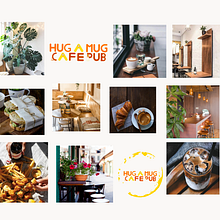 Hug A Mug Cafe + Pub. Un projet de Design , Branding et identité, Design d'intérieur , et Photographie gastronomique de Celine Neal - 25.08.2021