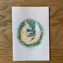 Fox Card. Een project van Traditionele illustratie,  Tekening y Aquarelschilderen van Ryan Hope - 25.08.2021