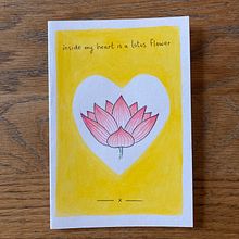 Lotus Card. Een project van Traditionele illustratie y Aquarelschilderen van Ryan Hope - 25.08.2021