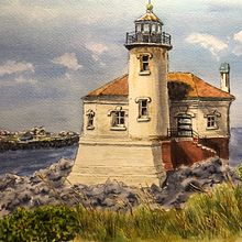 My project in Architectural Sketching with Watercolor and Ink course. Sketching, Drawing, Watercolor Painting, Architectural Illustration, Sketchbook & Ink Illustration project by John Keselyak - 08.25.2021