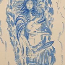 Arcanjo Miguel em aquarela. Un proyecto de Diseño, Ilustración tradicional, Educación y Bellas Artes de Fabiana Ballesteros - 28.09.2015