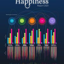 World Happiness Dataviz - Report 2021 -. Un progetto di Design editoriale, Design dell’informazione, Design interattivo e Infografica di Joana - 26.08.2021