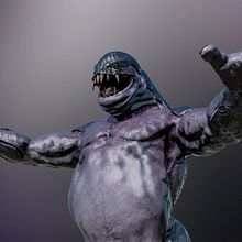 Gorilalien    (Diseño propio). Un proyecto de Modelado 3D, Diseño de personajes 3D y Diseño 3D de Cristóbal Nieto-Sandoval Sánchez - 02.04.2019