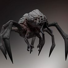 Arachnid Creature (Diseño Propio). Un proyecto de Modelado 3D, Diseño de personajes 3D y Diseño 3D de Cristóbal Nieto-Sandoval Sánchez - 26.08.2021