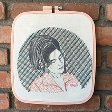 Mi Proyecto del curso: Creación de retratos bordados. Embroider project by Leticia Mori - 08.26.2021