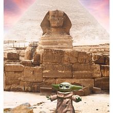 Grogu Photomontage. From the course Surrealistic Photomontage with Photoshop.. Photograph project by Rosie Parada - 08.25.2021
