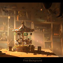 Klaus Movie Backgrounds. Een project van Animatie, Schilderij y 2D-animatie van Gabriel Gomez - 27.08.2021