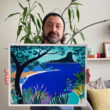 Mi Proyecto del curso: Naturaleza con pintura acrílica: del cuaderno al lienzo . Projekt z dziedziny Trad, c, jna ilustracja,  Malarstwo, Malarstwo akr, lowe i Sketchbook użytkownika Ruben Carrion - 27.08.2021