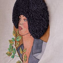 Meu projeto do curso: Criação de retratos bordados com aquarela. Projekt z dziedziny  Malarstwo, Malowanie akwarelą i  Haft użytkownika saracp_13 - 03.09.2021