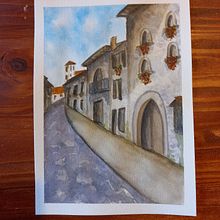 Mi Proyecto del curso: Cuaderno de viaje en acuarela. Traditional illustration, Watercolor Painting, Architectural Illustration, and Sketchbook project by maru0000ar - 08.28.2021