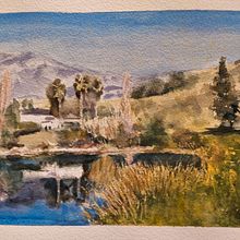 Mi Proyecto del curso: Paisajes naturales en acuarela. Un proyecto de Bellas Artes, Pintura y Pintura a la acuarela de Salvador Jiménez Ruiz - 28.08.2021