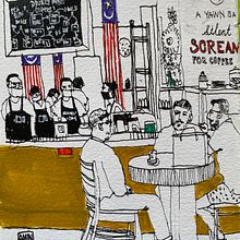 staying down. Een project van Traditionele illustratie,  Schetsen,  Tekening, Aquarelschilderen y  Architecturale illustratie van aminuddinsaim - 03.03.2020