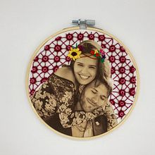 My project in Photo Embroidery on Fabric course. Un projet de Photographie, Collage, Estampe, Broderie, Retouche photographique , et Créativité de lorevox - 29.08.2021