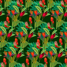 Tropic. Mi Proyecto del curso: Ilustración digital de patterns para productos. Pattern Design, Printing, and Digital Illustration project by Nela A. Lamicq - 08.29.2021