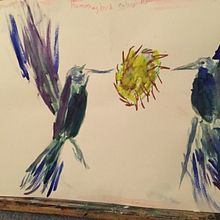 Watercolor hummingbird in metallic stunning birds. Your course has been amazing. Julian Sharrocks . Traditional illustration, Watercolor Painting, Realistic Drawing, and Naturalistic Illustration project by sharrocks4 - 08.29.2021