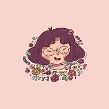 Meu projeto do curso: Retrato ilustrado com elementos botânicos. Een project van Traditionele illustratie, Digitale illustratie,  Botanische illustratie y Digitale tekening van Julia Martins - 28.08.2021