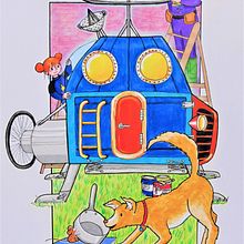 Illustrations for children's stories. Traditional illustration project by Ani - 08.30.2021