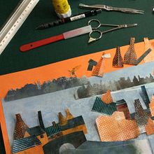 My project in Story Illustration with Paper course. Projekt z dziedziny Trad, c, jna ilustracja,  Kolaż, Papercraft, Ilustracje dla dzieci, Kreat, wne zabaw, z dziećmi i Narracja użytkownika Janet Whitmore - 30.08.2021