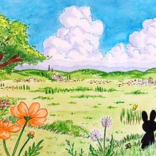 Aquarela. Ilustração tradicional projeto de Amanda Hunt - 30.08.2021