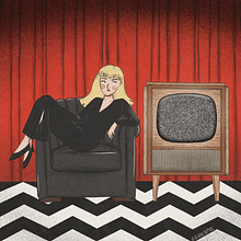 Twin Peaks | Procreate slightly animated art :). Projekt z dziedziny Trad, c, jna ilustracja,  R, sunek, Ilustracja c, frowa, Portret, R, sunek c, frow i  Animacja użytkownika Bianca Mól - 29.08.2021