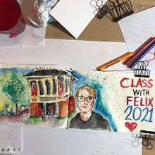 My project in Artistic Watercolor Sketching: Dare to Express Your Ideas course. Sala Silver mine. Sweden. Dr Christinas Schacht. Un proyecto de Ilustración tradicional, Bocetado, Creatividad, Dibujo, Pintura a la acuarela y Sketchbook de Joakim Rollin - 30.08.2021