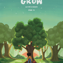 GROW, animated short film. 2D Animation, and Film project by Evey Oxinou - 08.31.2021