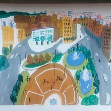 Mi projecto . Un progetto di Illustrazione tradizionale, Bozzetti, Disegno, Illustrazione architettonica, Sketchbook e Pittura gouache di dannyboy2021 - 31.08.2021