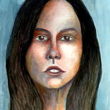 Mi Proyecto del curso: Retrato artístico en acuarela. Fine Arts, Painting, Watercolor Painting, and Portrait Drawing project by LISA WILLIAMS GOODRICH - 08.31.2021
