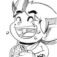 Alex Kidd Sketch. Traditional illustration project by Francisco Javier García Rivero - 09.01.2021