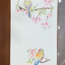 Mi Proyecto del curso: Acuarela artística para ilustración de aves Ein Projekt aus dem Bereich Traditionelle Illustration, Aquarellmalerei, Realistische Zeichnung und Naturalistische Illustration von Lola - 01.09.2021