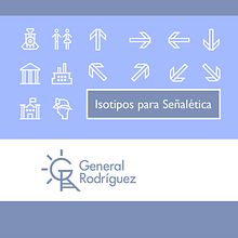 Isotipos para Señalética. Design, Logo Design, Signage Design, and Graphic Design project by Mathias Sosa - 09.01.2021
