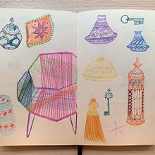 Mi Proyecto del curso: Técnicas de ilustración para desbloquear tu creatividad. Projekt z dziedziny Design, Trad, c, jna ilustracja,  Sztuki piękne,  Malarstwo, Kreat, wność, Kreat, wne zabaw, z dziećmi i Sketchbook użytkownika Maria Cristina Rodriguez del Valle - 31.08.2021