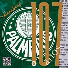 Palmeiras 107 anos. Social Media, and Social Media Design project by edukarvalhoart - 09.01.2021