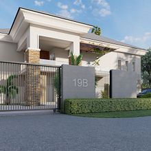 Orae Residence. Un progetto di Design, Modellazione 3D, Animazione, Architettura, Architettura d'interni e Paesaggismo di Efemena Egube - 02.09.2021
