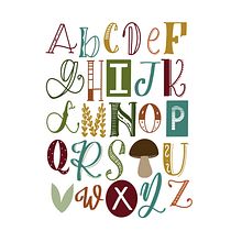 Alfabeto autunnale Ein Projekt aus dem Bereich Lettering, Digitales Lettering, H und Lettering von Chiara Bacchini - 01.09.2021