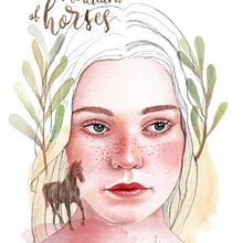 My project in Illustrated Portrait in Watercolor course. Projekt z dziedziny Trad, c, jna ilustracja,  Sztuki piękne,  Malarstwo,  R, sunek, Malowanie akwarelą, Portret,  R, sunek art, st i czn użytkownika lisa_friebel - 01.09.2021