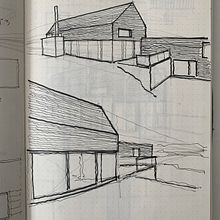 My project in Introduction to Freehand Architectural Design course. Architecture, and Architectural Illustration project by e2d - 09.02.2021