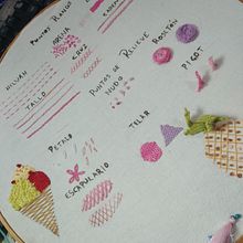 Mi Proyecto del curso: Técnicas básicas de bordado: puntadas, composiciones y gamas cromáticas Ein Projekt aus dem Bereich Erweiterungsentwicklung, Design von Garderoben, Stickerei und Farbenlehre von María del Pilar Hernández García - 03.09.2021