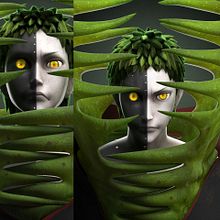 Zetsu (ゼツ). Un proyecto de 3D, Animación 3D, Modelado 3D, Diseño de personajes 3D y Rigging de Maite Gómez García - 03.09.2021