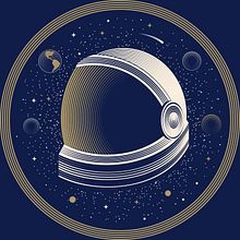 Blue Moon "Cheers to America's Moon Landing" artwork. Traditional illustration, Advertising, Graphic Design, and Vector Illustration project by Matt Curtis - 08.04.2019