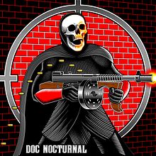 Doc Nocturnal illustration for Mezco Toyz. Traditional illustration, Comic, Vector Illustration, Screen Printing, and Poster Design project by Matt Curtis - 06.29.2021