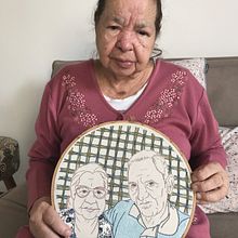 Meu Projeto para o curso "Criação de retratos bordados" - Um curso de Bugambilo. Embroider project by Ericka Ferraz Mataveli - 04.30.2021