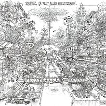 Dessins à l'encre de stylo plume format A3. Traditional illustration, Architecture, Graphic Design, Screen Printing, Comic, Creativit, Drawing, Artistic Drawing, Children's Illustration, Art To, s, Architectural Illustration, Ink Illustration, and Manga project by melanges_volatils - 09.04.2021