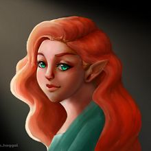 Mi Proyecto del curso: Iluminación y color para retratos digitales en Photoshop . Traditional illustration, Digital Illustration, and Digital Painting project by Gabriela Valladares - 08.21.2021