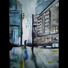 Mi Proyecto del curso: Paisajes urbanos en acuarela. Fine Arts, Watercolor Painting, and Architectural Illustration project by Frank Murphy - 08.15.2021